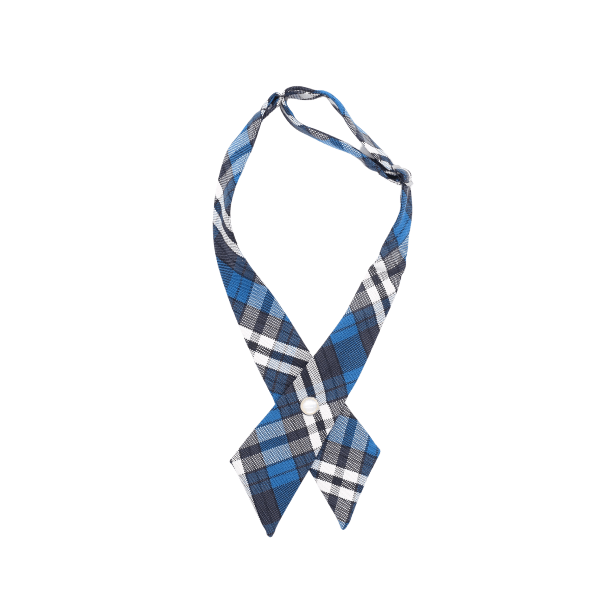 Plaid Cross Tie - Navy/Blue - Logo Express Uniforms - School Uniforms