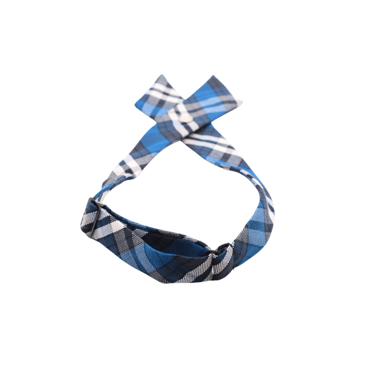 Plaid Cross Tie - Navy/Blue - Logo Express Uniforms - School Uniforms