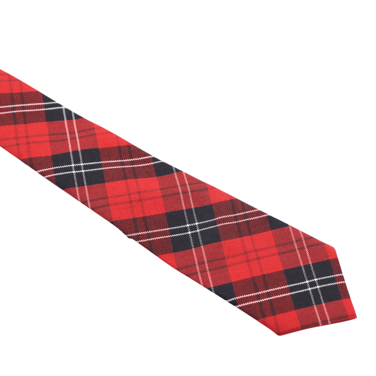 Pre - tied Plaid Tie – Red/Black - Logo Express Uniforms - School Uniforms