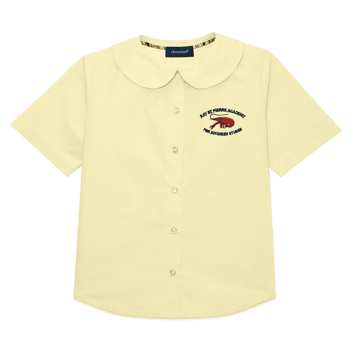Ray St. Pierre 1st - 4th Yellow Peter Pan Blouse - Logo Express Uniforms - School Uniforms