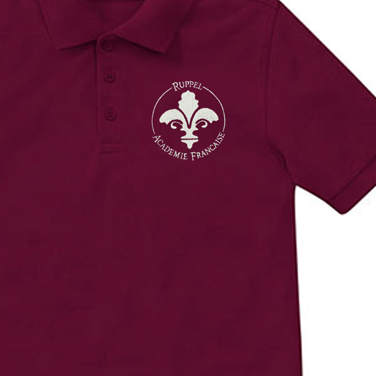 Ruppel Academie 1st - 8th Burgundy Polo - Logo Express Uniforms - School Uniforms