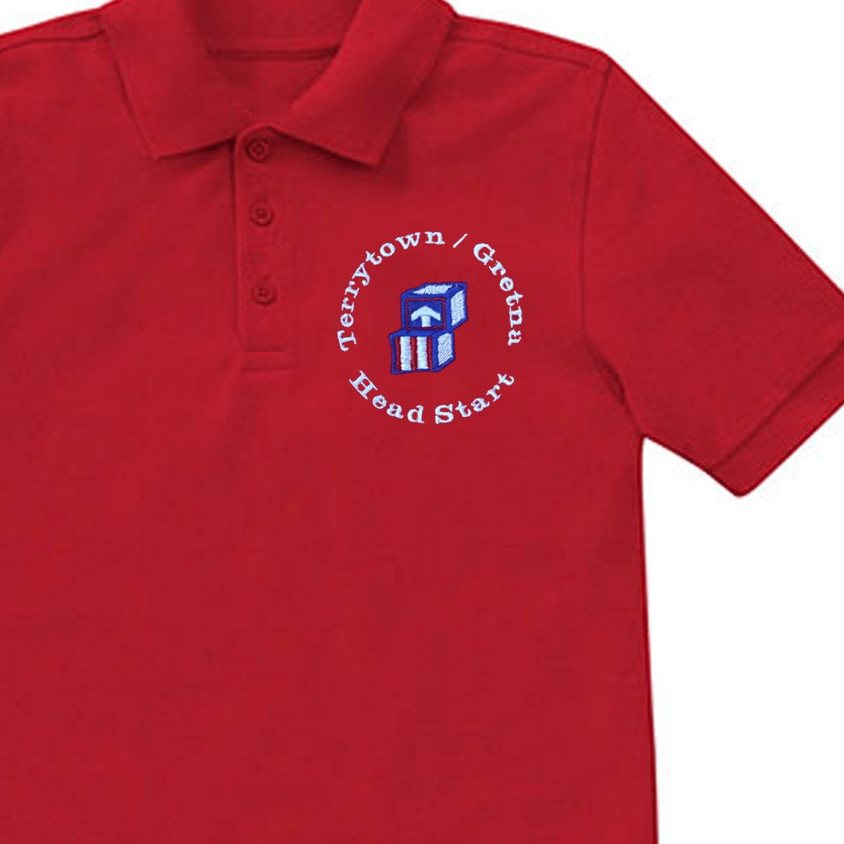 Terrytown Gretna Head Start Red Polo - Logo Express Uniforms - School Uniforms