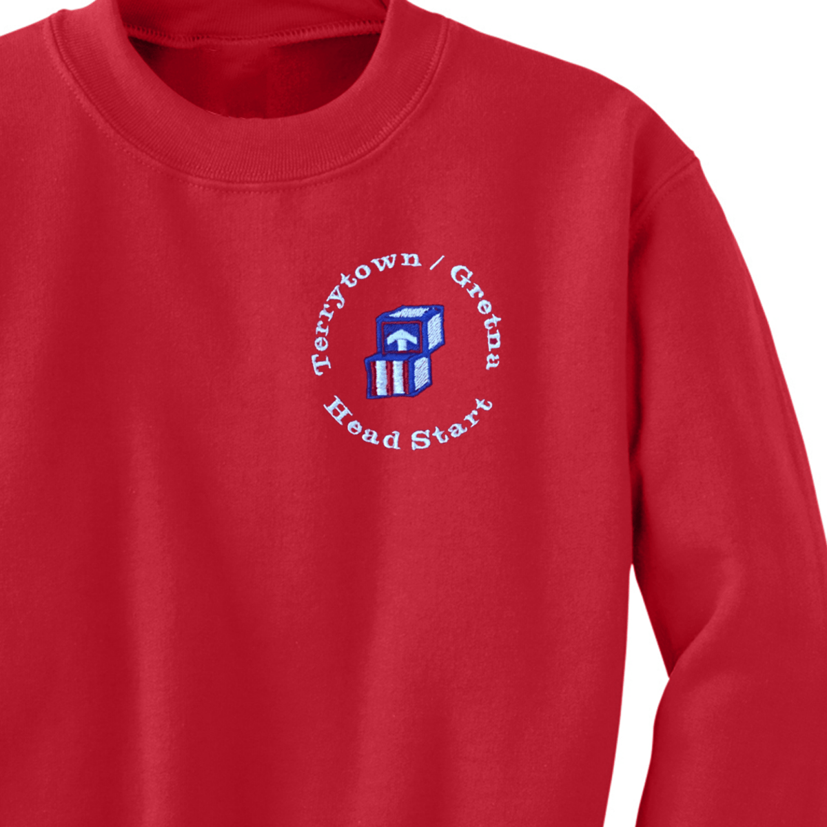 Terrytown Gretna Headstart Red Sweatshirt - Logo Express Uniforms - School Uniforms