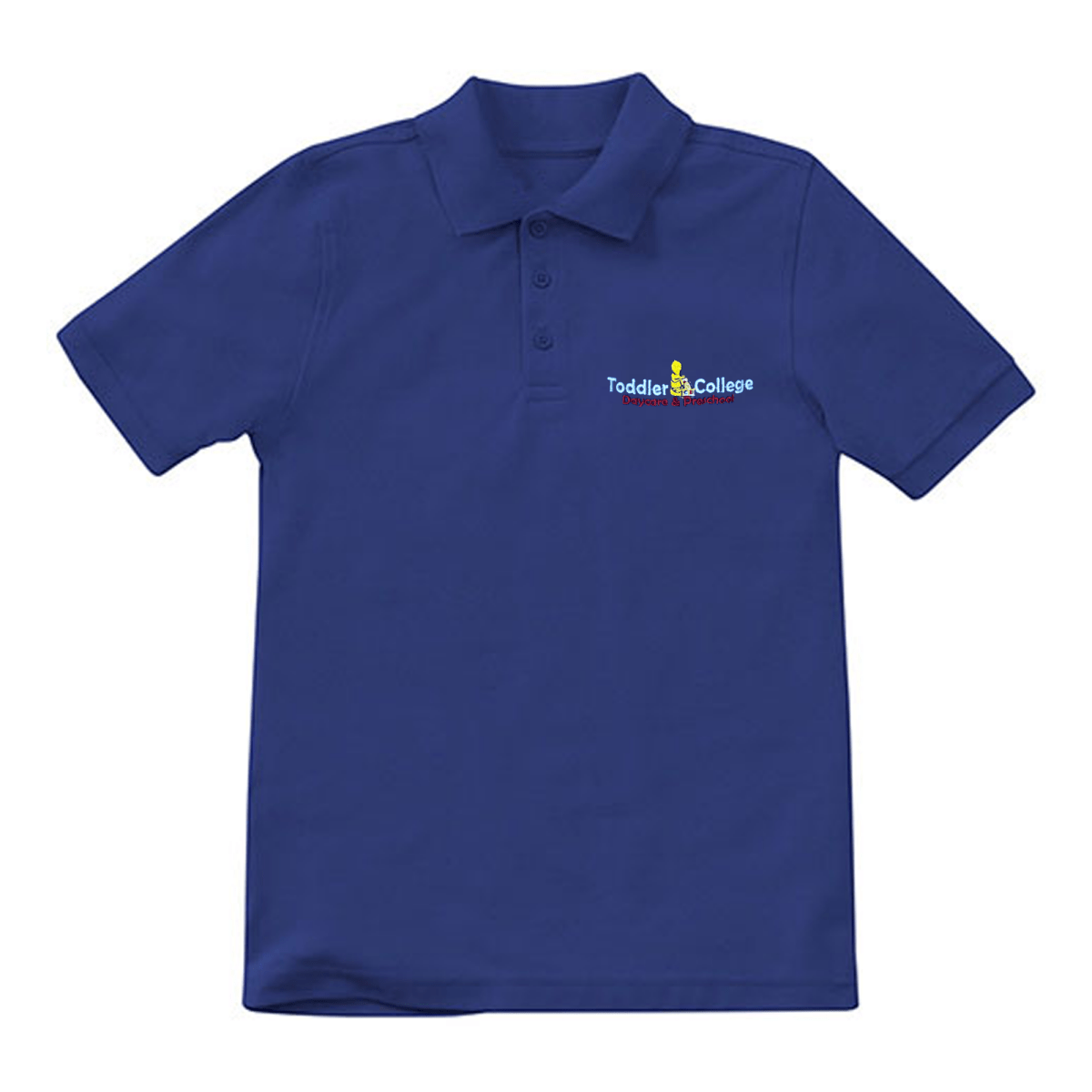 Toddler College Boys Royal Polo - Logo Express Uniforms - School Uniforms
