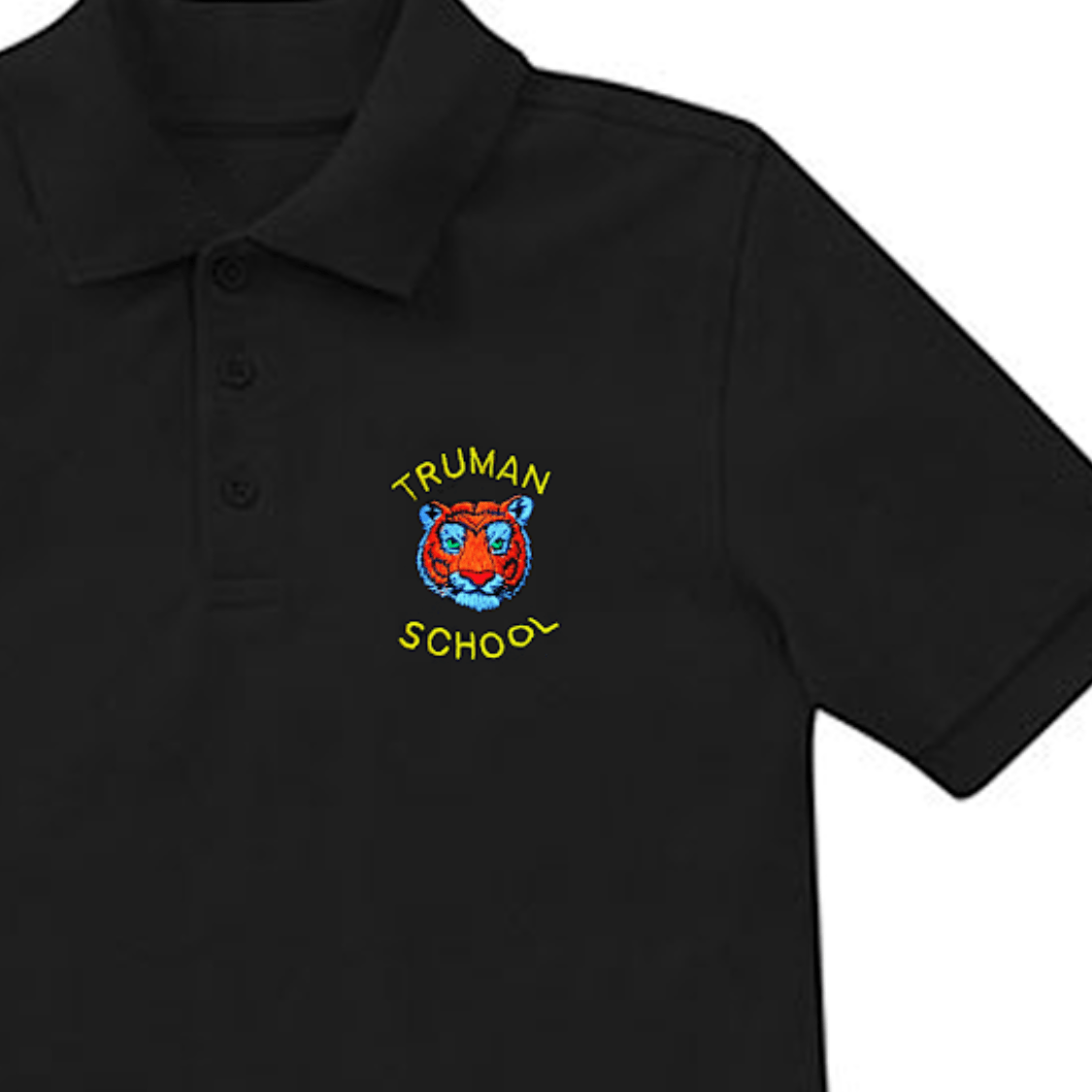 Truman 6th Grade Black Polo - Logo Express Uniforms - School Uniforms