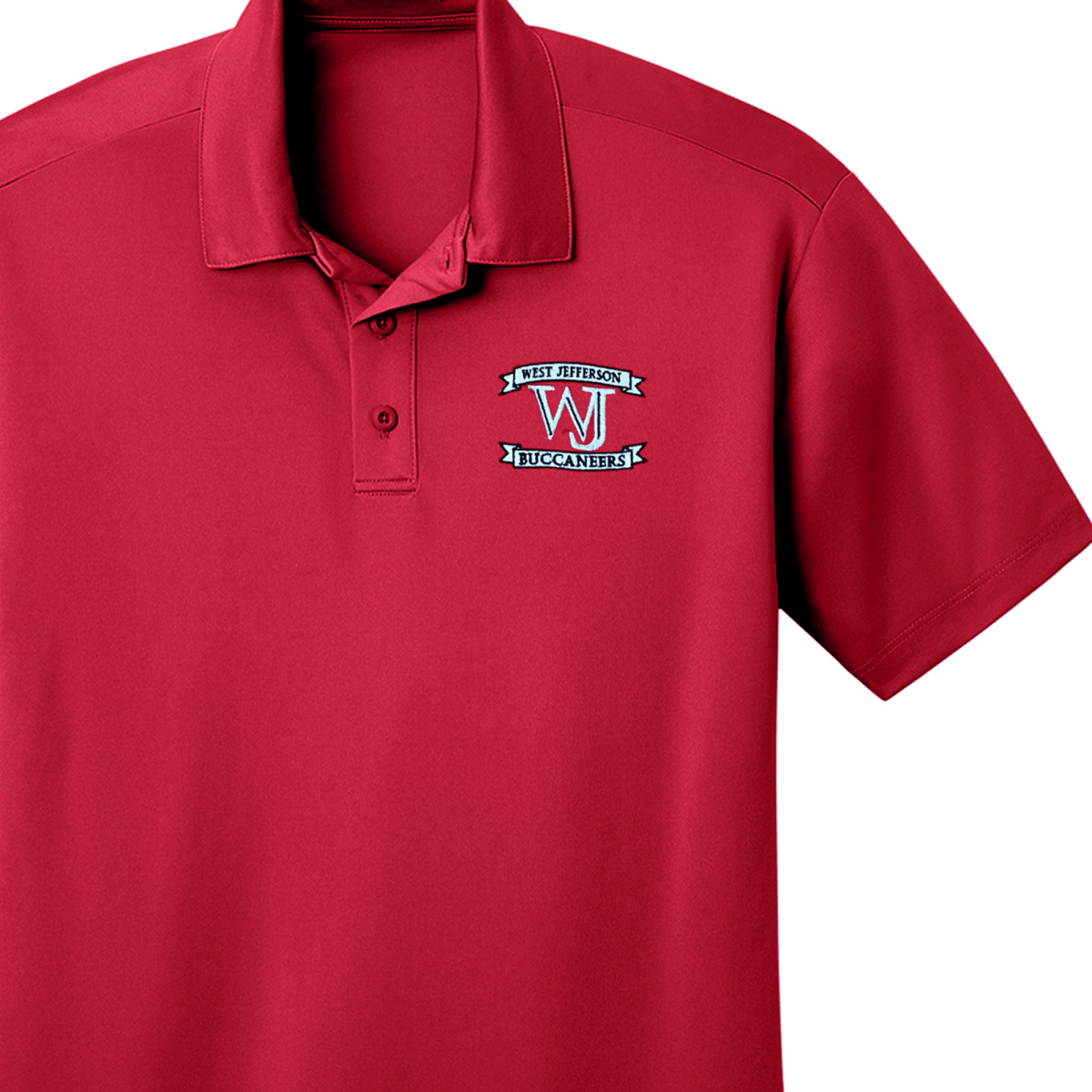 West Jefferson H.S. 10th - 11th Grade Red Polo - Logo Express Uniforms - School Uniforms