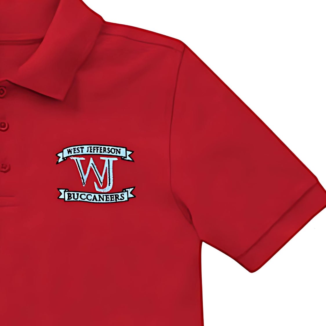 West Jefferson H.S. 10th - 11th Grade Red Polo - Logo Express Uniforms - School Uniforms
