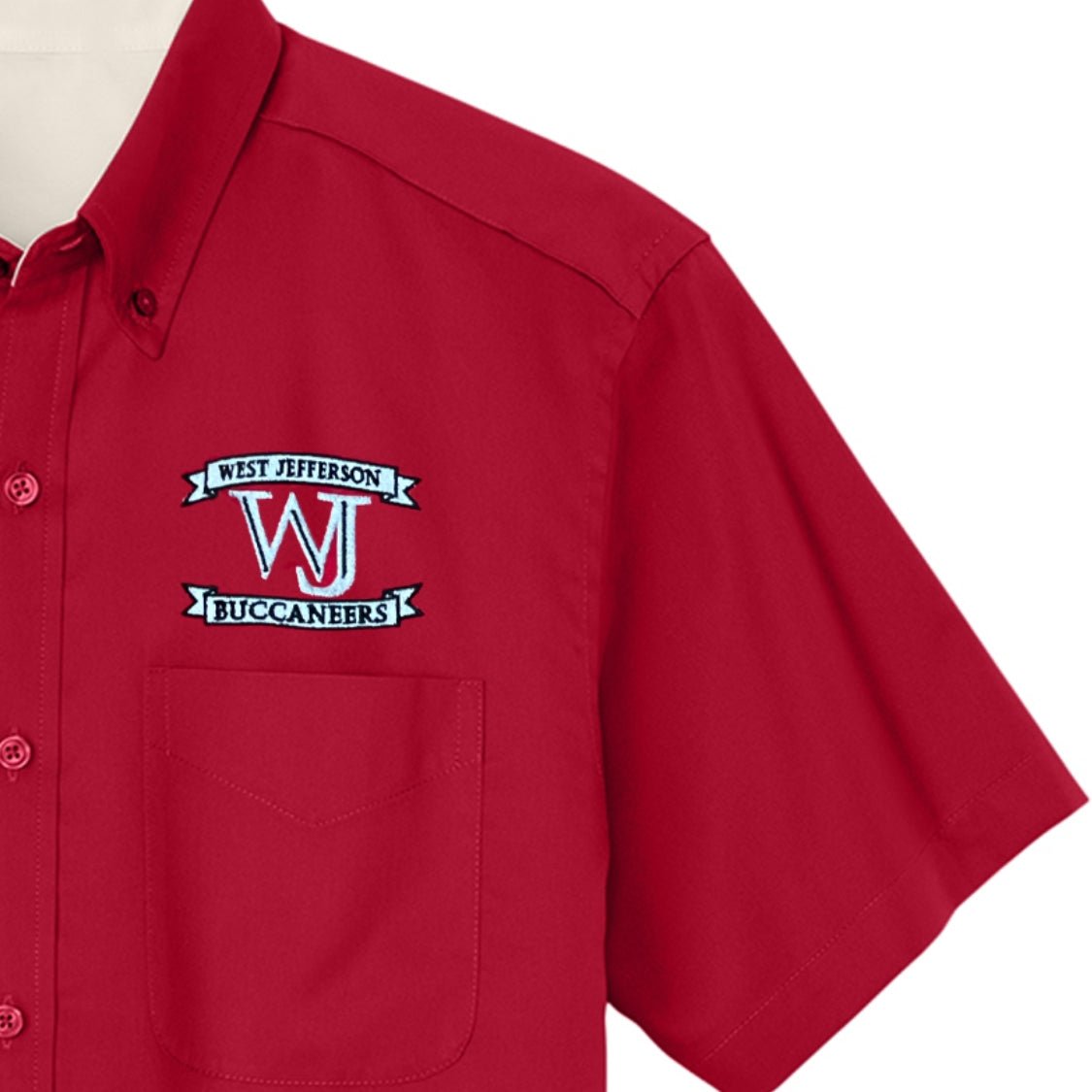West Jefferson H.S. 11th Grade Only Red Oxford - Unisex Optional - Logo Express Uniforms - School Uniforms