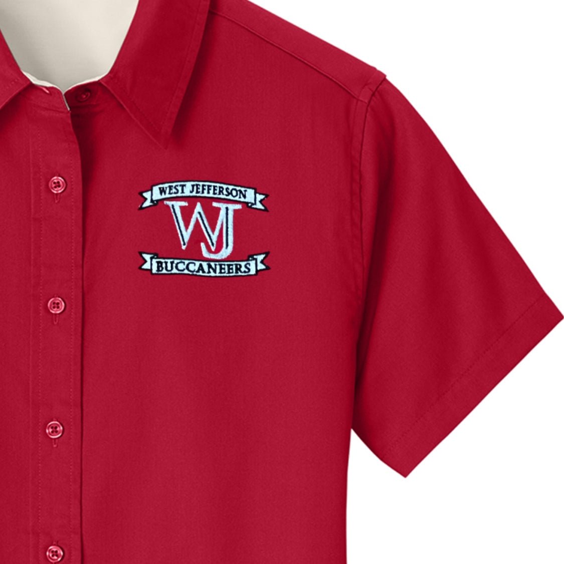 West Jefferson H.S. 11th Grade Red Oxford - Ladies ONLY - Logo Express Uniforms - School Uniforms