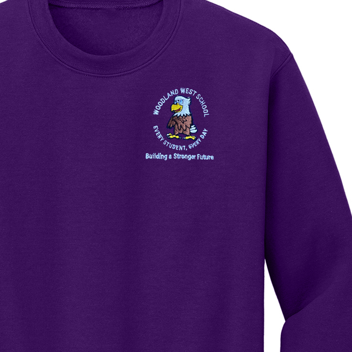 Woodland Purple Sweatshirt - Logo Express Uniforms - School Uniforms