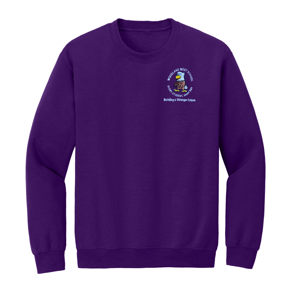 Woodland Purple Sweatshirt - Logo Express Uniforms - School Uniforms
