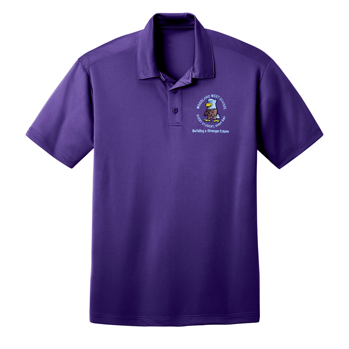 Woodland West PreK - Kindergarten Purple Polo - Logo Express Uniforms - School Uniforms