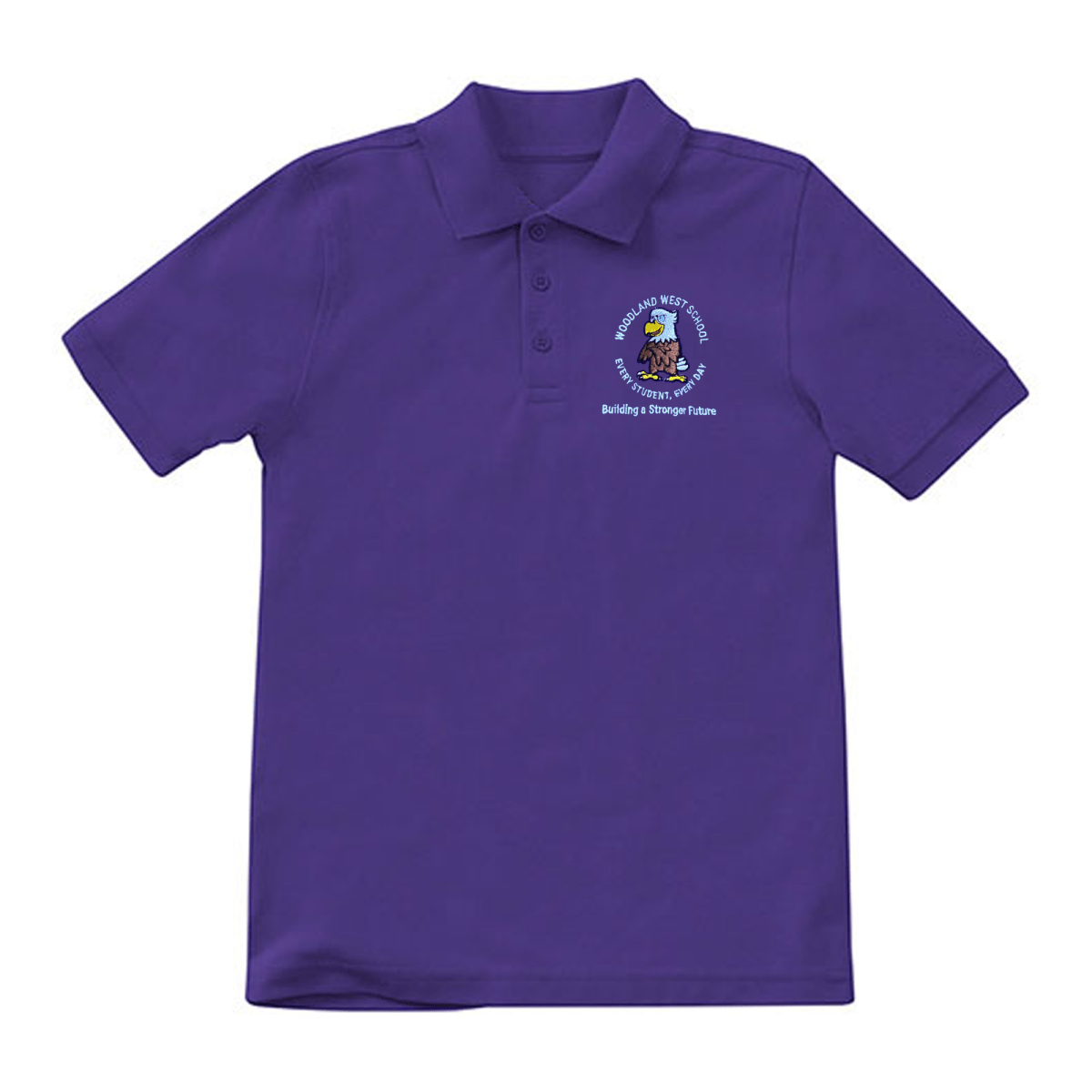 Woodland West PreK - Kindergarten Purple Polo - Logo Express Uniforms - School Uniforms