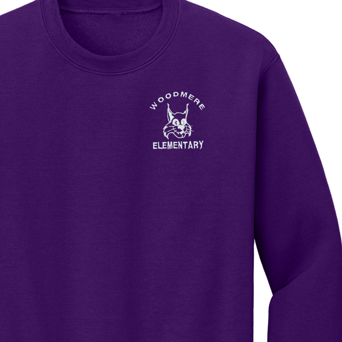Woodmere Purple Sweatshirt - Logo Express Uniforms - School Uniforms