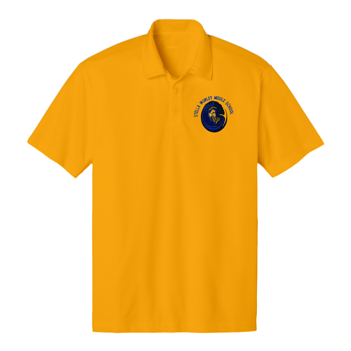 Worley 6th Grade Gold Polo - Logo Express Uniforms - School Uniforms