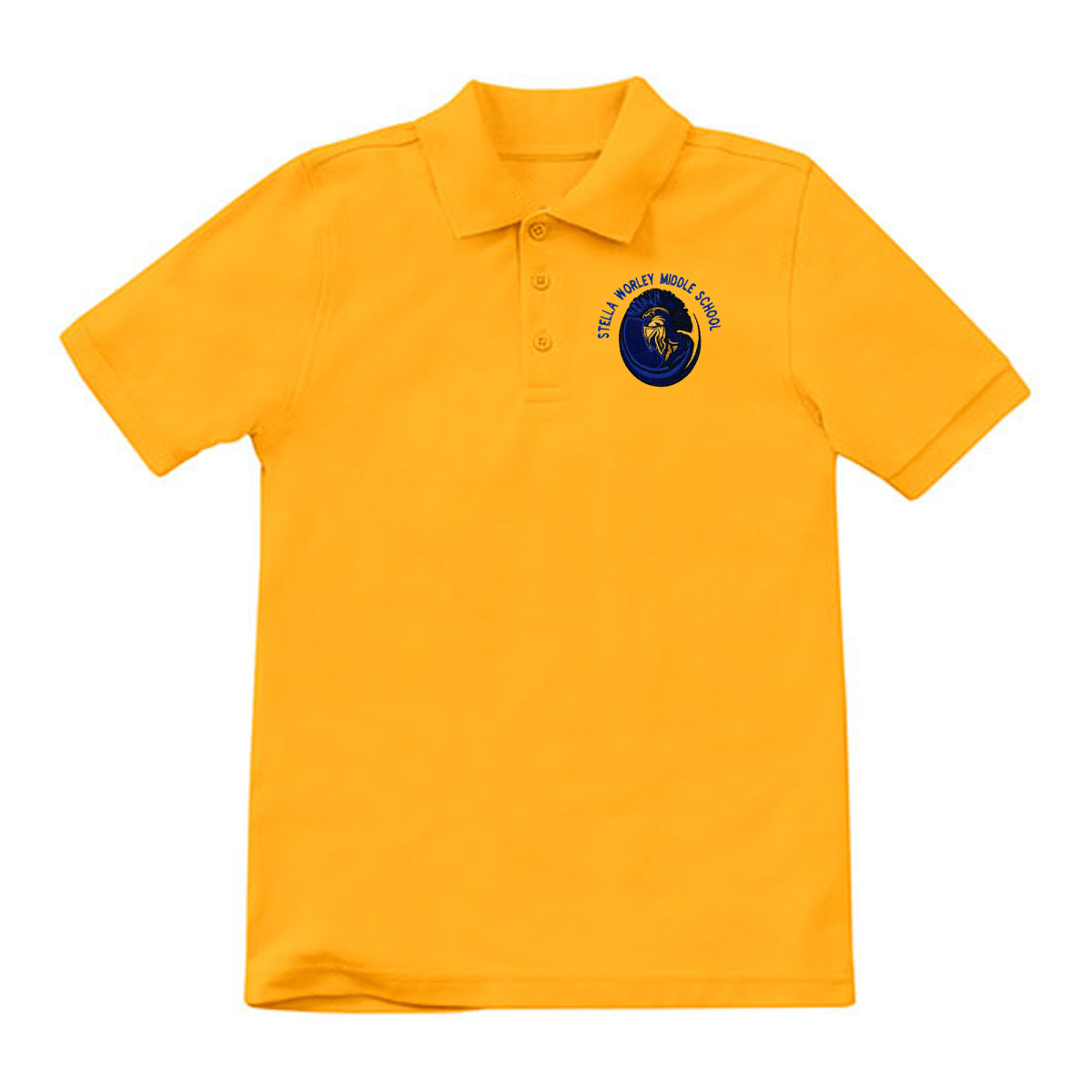 Worley 6th Grade Gold Polo - Logo Express Uniforms - School Uniforms