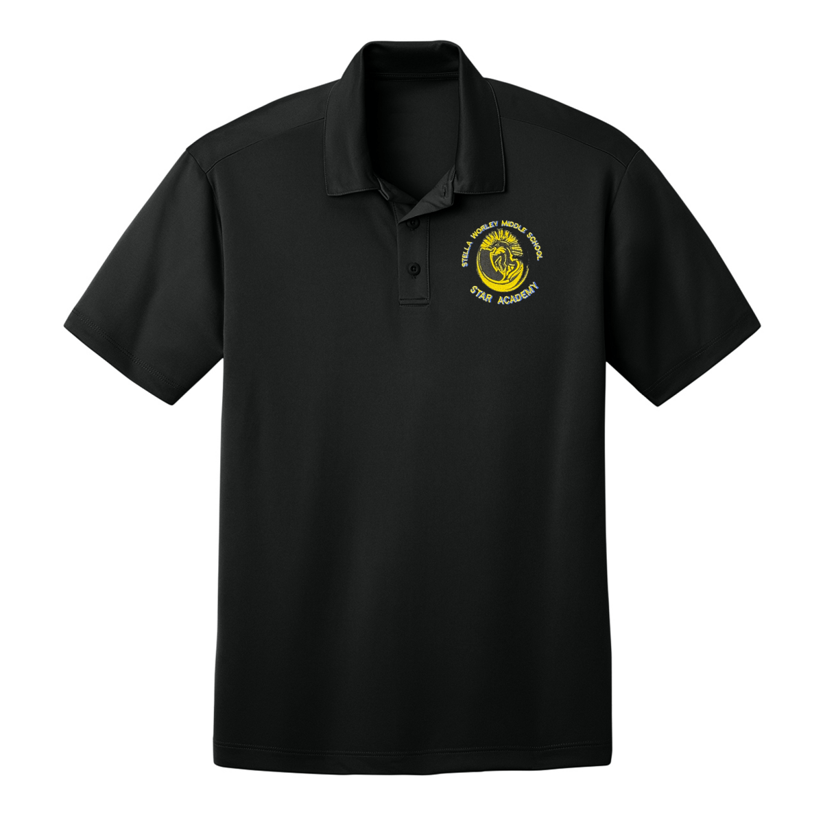 Worley Star Academy Black Polo - Logo Express Uniforms - School Uniforms