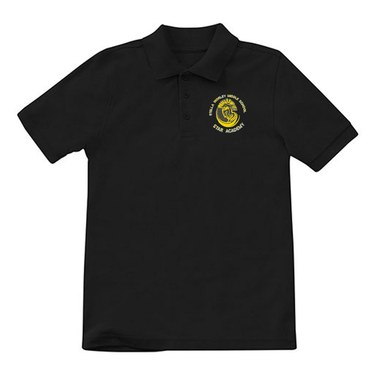 Worley Star Academy Black Polo - Logo Express Uniforms - School Uniforms