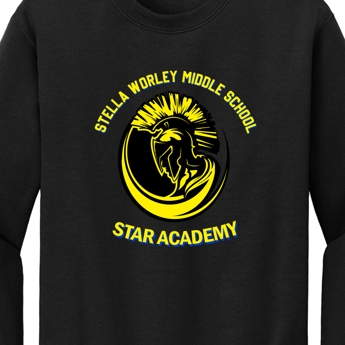 Worley Star Academy Black Sweatshirt - Logo Express Uniforms - School Uniforms