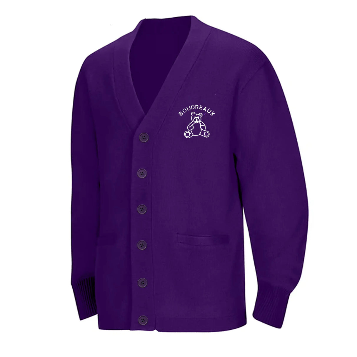 Boudreaux PreK/Kindergarten Purple Cardigan