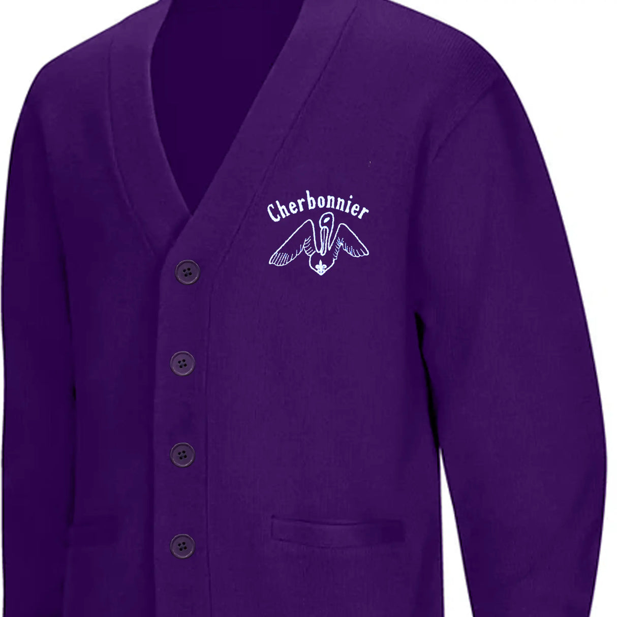 Cherbonnier Rillieux-PreK/Kindergarten Purple Cardigan