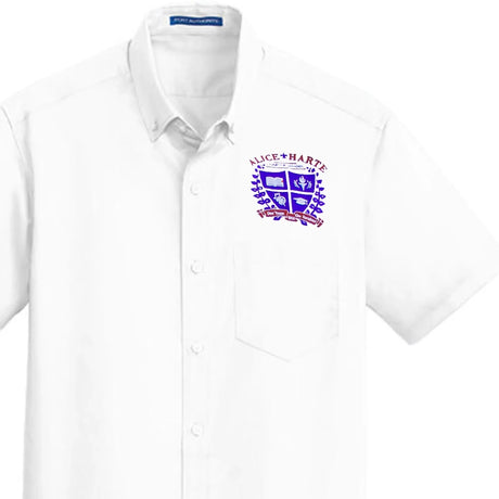 Alice Harte 3rd-8th Grade White Oxford Shirt - Logo Express Uniforms - School Uniforms