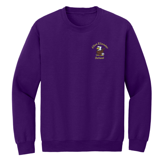 Allen Ellender Purple Sweatshirt - Logo Express Uniforms - School Uniforms