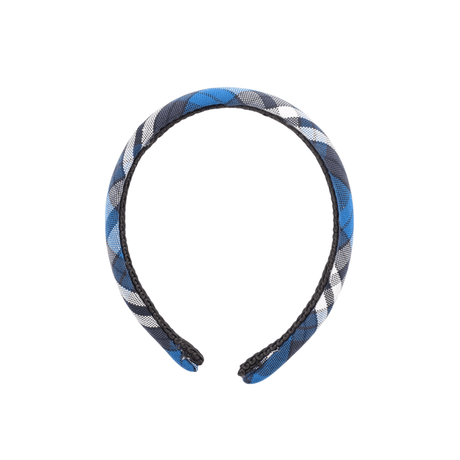 Black and Blue Plaid Padded Headband - OLPS - Logo Express Uniforms - School Uniforms