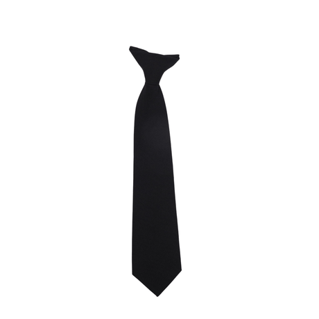 Black Clip - On Solid Tie - Logo Express Uniforms - School Uniforms