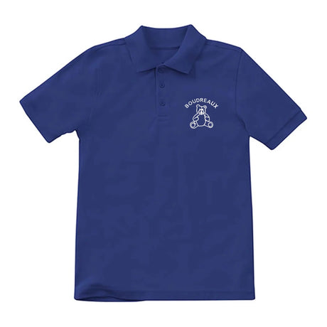 Boudreaux 6th-8th Grade Royal Polo - Logo Express Uniforms - School Uniforms