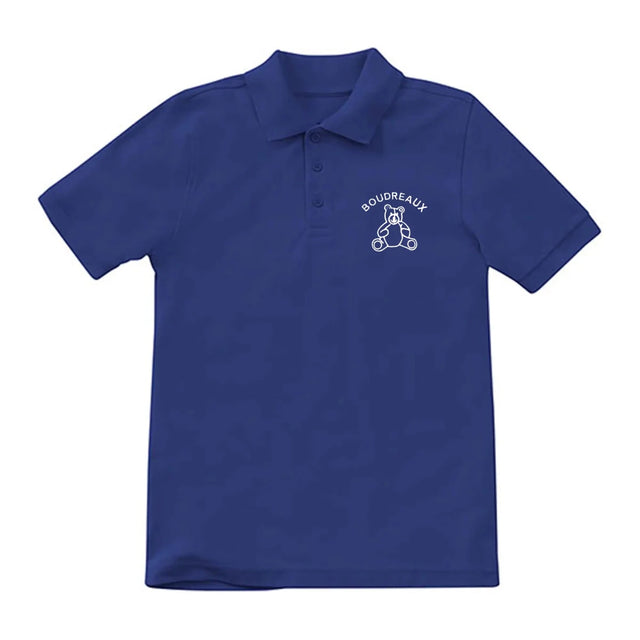 Boudreaux 6th-8th Grade Royal Polo - Logo Express Uniforms - School Uniforms