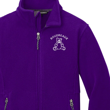 Boudreaux PreK/Kindergarten Purple Fleece Jacket - Logo Express Uniforms - School Uniforms