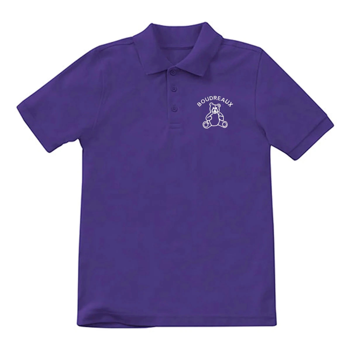 Boudreaux PreK/Kindergarten Purple Polo - Logo Express Uniforms - School Uniforms
