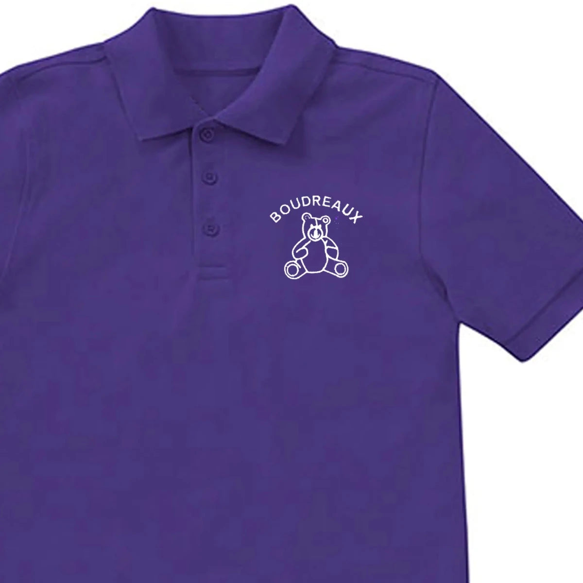 Boudreaux PreK/Kindergarten Purple Polo - Logo Express Uniforms - School Uniforms