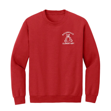 Boudreaux Red Sweatshirt - Logo Express Uniforms - School Uniforms