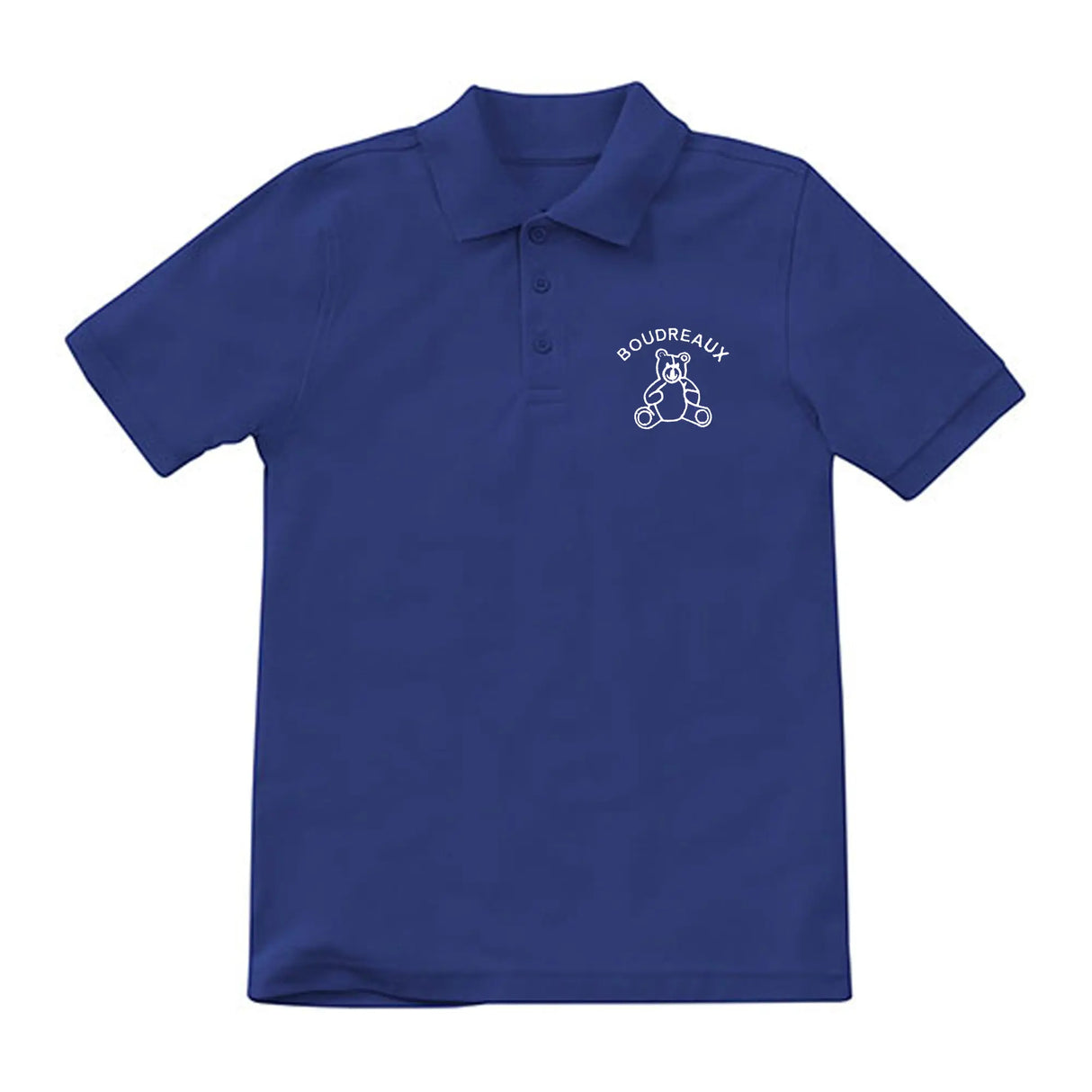 Boudreaux 6th-8th Grade Royal Polo