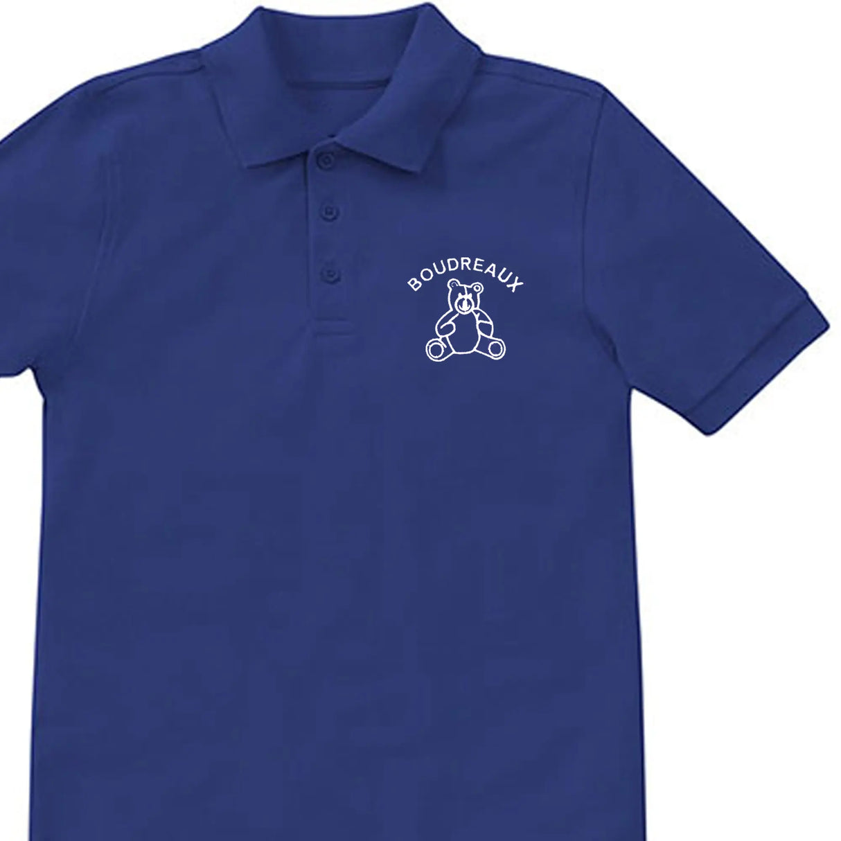Boudreaux 6th-8th Grade Royal Polo