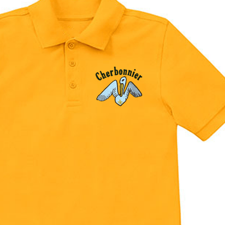 Cherbonnier Rillieux 6st - 8th Gold Polo - Logo Express Uniforms - School Uniforms