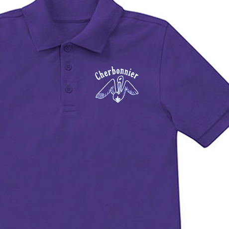 Cherbonnier Rillieux PreK - Kindergarten Purple Polo - Logo Express Uniforms - School Uniforms