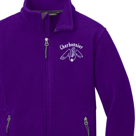 Cherbonnier Rillieux PreK/Kindergarten Purple Fleece Jacket - Logo Express Uniforms - School Uniforms