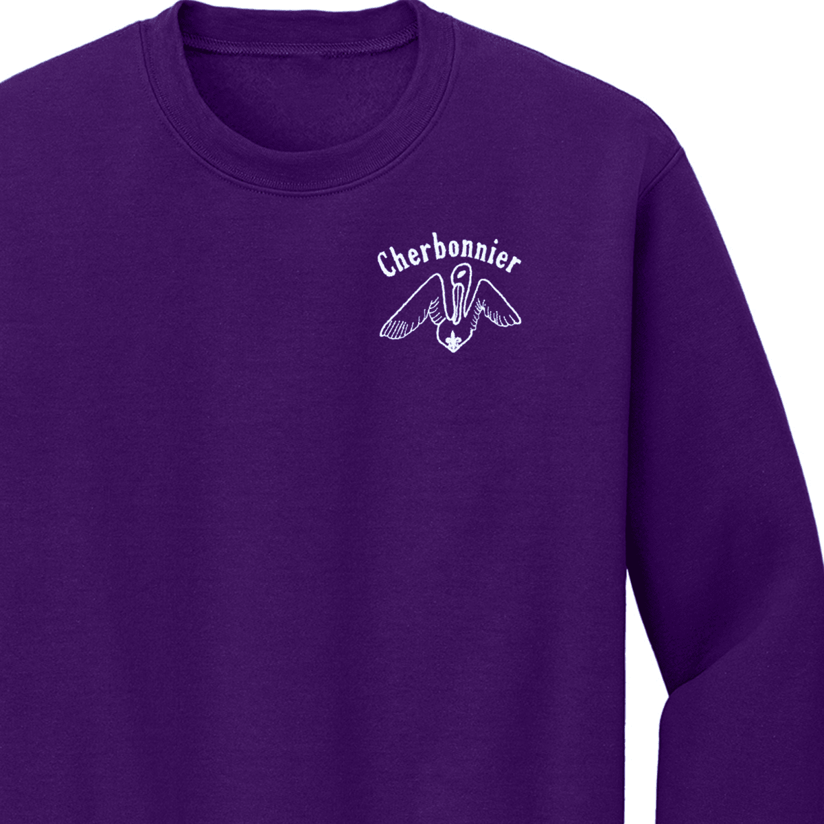Cherbonnier Rillieux PreK/Kindergarten Purple Sweatshirt - Logo Express Uniforms - School Uniforms