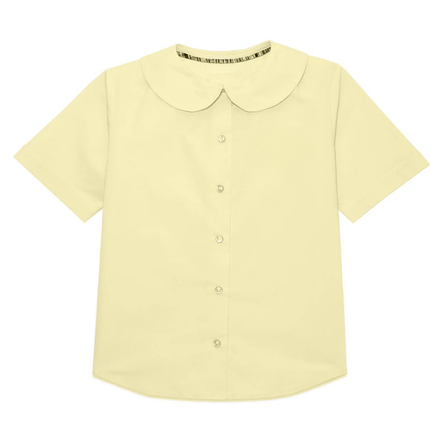 Children's World Girls Yellow Peter Pan Blouse - No Logo - Logo Express Uniforms - School Uniforms