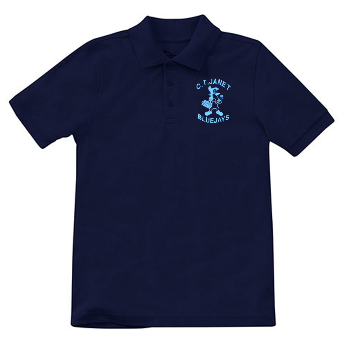 C.T. Janet 1st–5th Navy Polo – Youth & Adult Knit or Dri-Fit