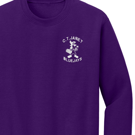 C.T. Janet Purple Sweatshirt - Logo Express Uniforms - School Uniforms