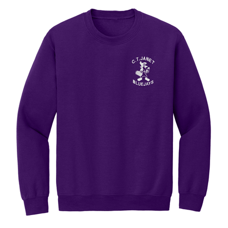 C.T. Janet Purple Sweatshirt - Logo Express Uniforms - School Uniforms
