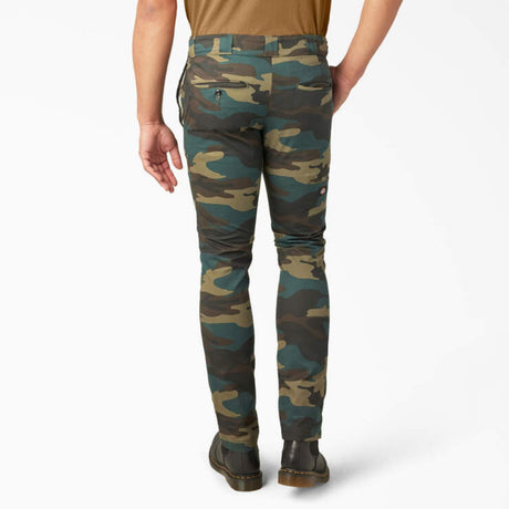 Dickies Boys 801 Skinny Work Pants Hunter Green Camo - Logo Express Uniforms