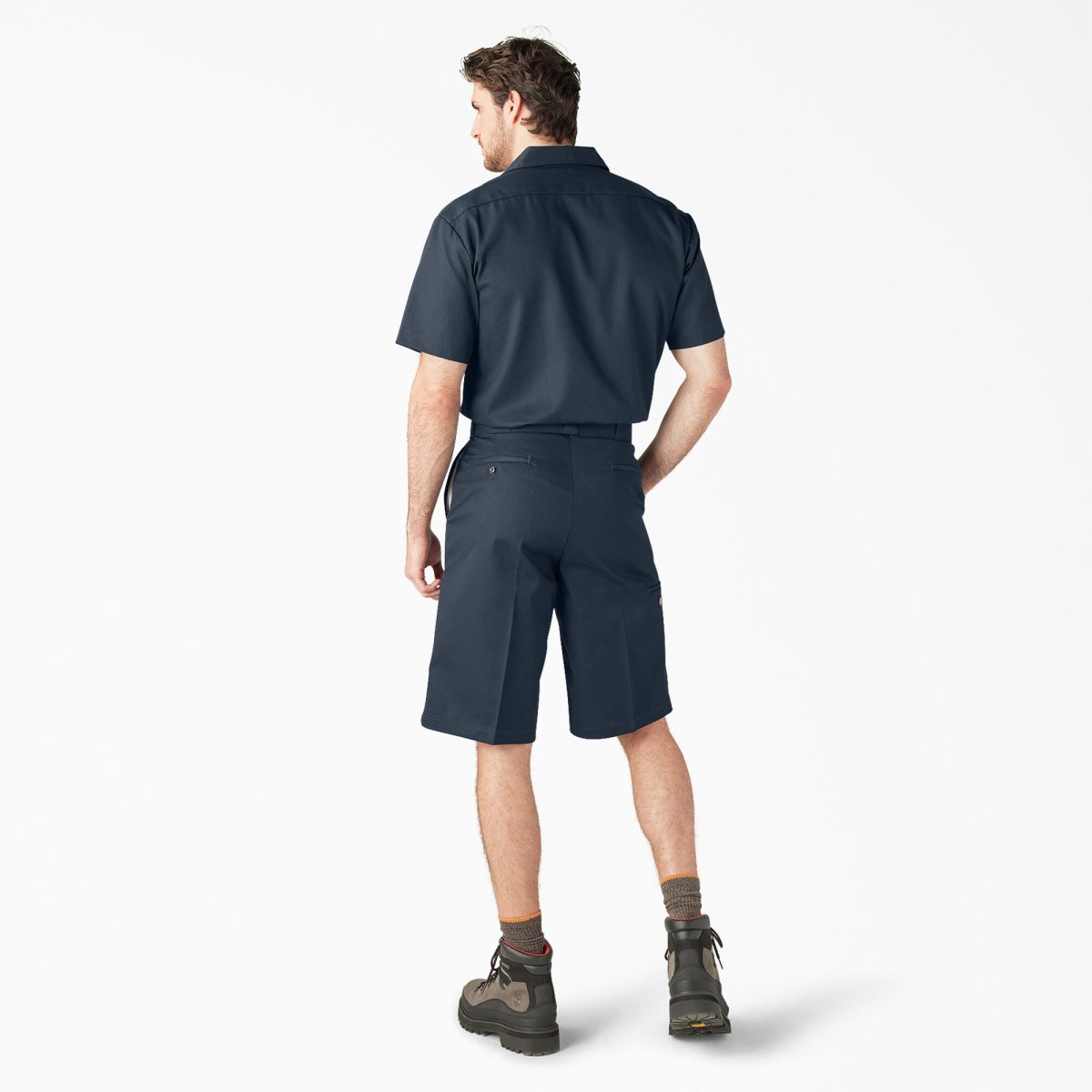 Dickies Boys Flat Front Shorts Dark Navy - Logo Express Uniforms