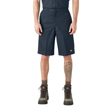 Dickies Boys Flat Front Shorts Dark Navy - Logo Express Uniforms