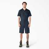 Dickies Boys Flat Front Shorts Dark Navy - Logo Express Uniforms