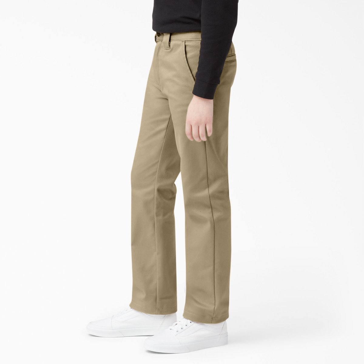 Dickies Boys Skinny Fit Pants Khaki - Logo Express Uniforms